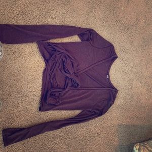 Lululemon maroon wrap top